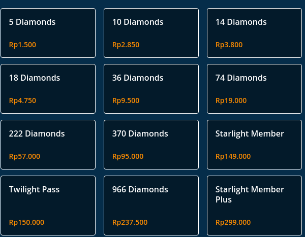 top up diamond mobile Legends